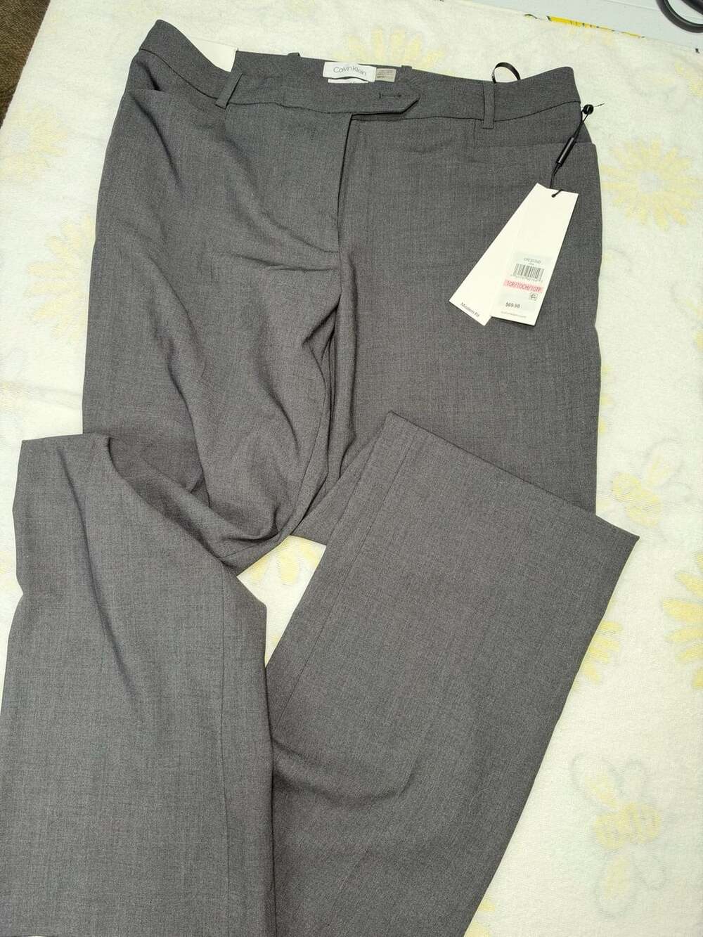 Calvin Klein Modern Fit Pants Size 10P Gray